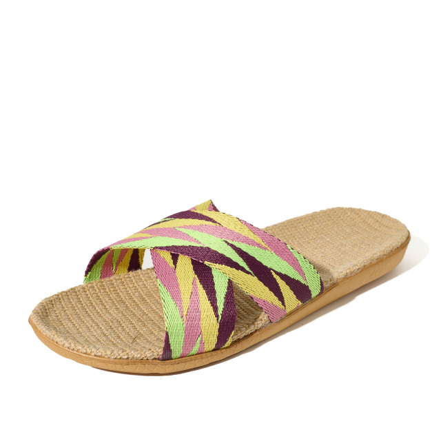 New Arrival Lightweight Cross-Belt Home Linen Slippers Open Toe Style Anti-Slip and Cushioning Features Slippers for Couples