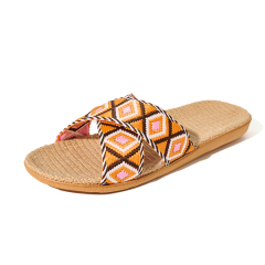 New Arrival Linen Slippers Female Spring Autumn Slippers Indoor Hotel Sandals Custom Cool Breathable Linen Slippers