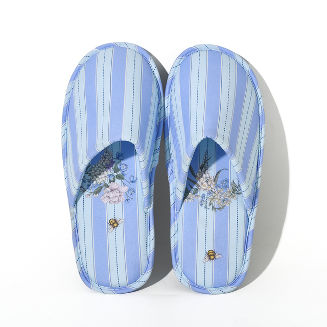 BAIRUILUN Comfortable Cotton Cloth Home Slippers Casual Light Close Toe Flat Hotel Slippers for Bedroom