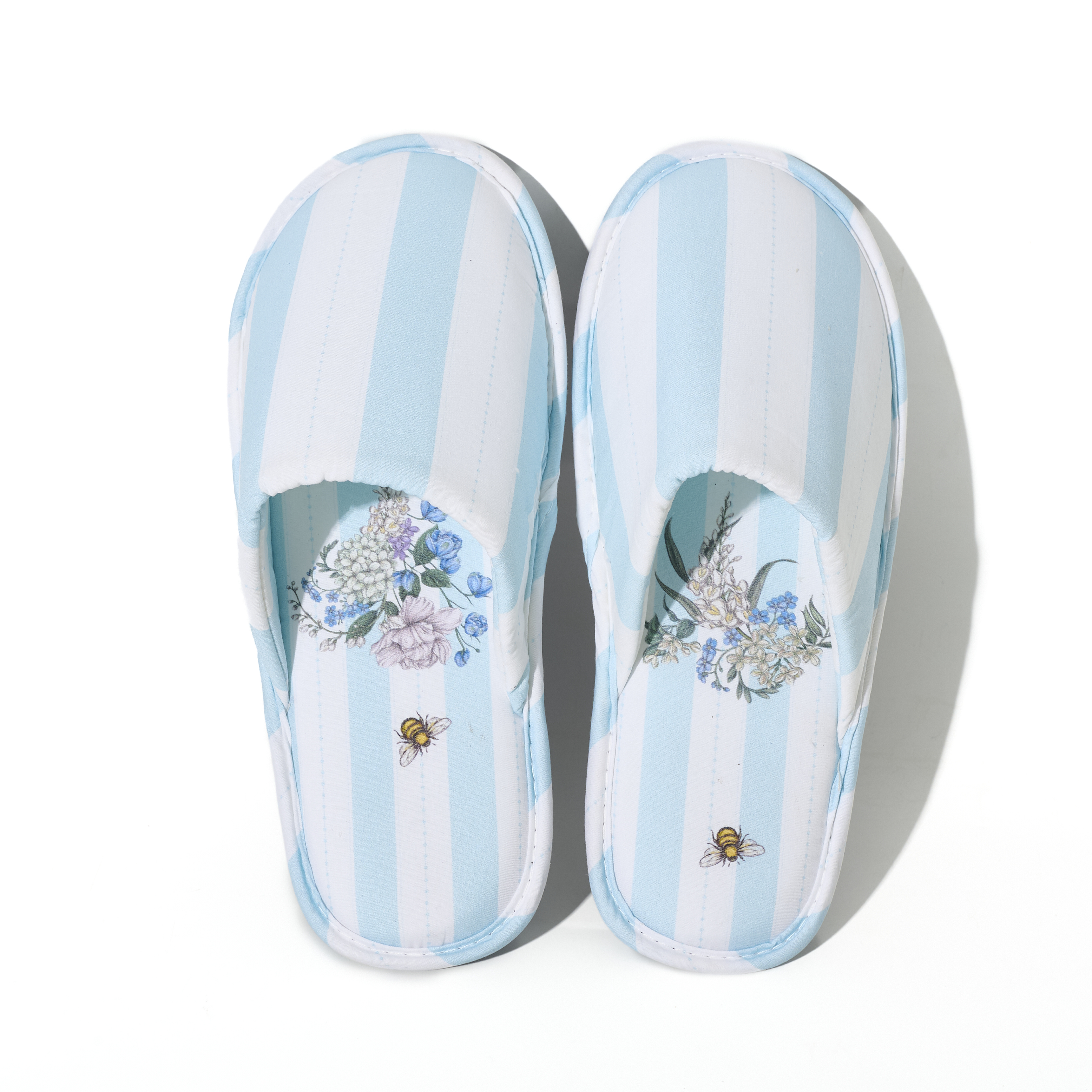 BAIRUILUN Comfortable Cotton Cloth Home Slippers Casual Light Close Toe Flat Hotel Slippers for Bedroom