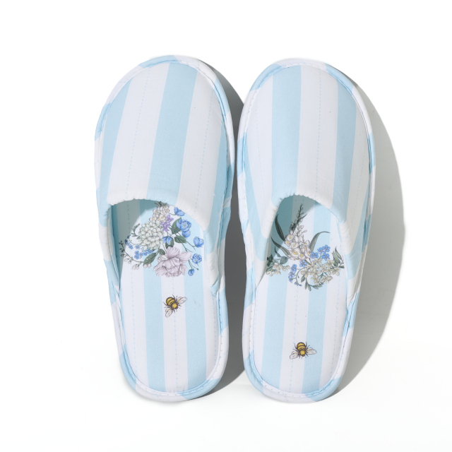 BAIRUILUN Comfortable Cotton Cloth Home Slippers Casual Light Close Toe Flat Hotel Slippers for Bedroom