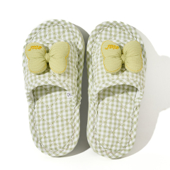 Kids Triple-Layer Thickened Fabric House Slippers Breathable & Silent Soft Sole Machine Washable Korean Style Baby Slippers