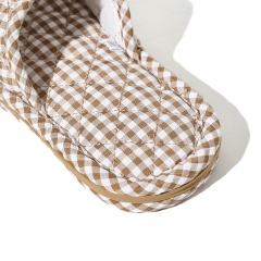 Kids Triple-Layer Thickened Fabric House Slippers Breathable & Silent Soft Sole Machine Washable Korean Style Baby Slippers