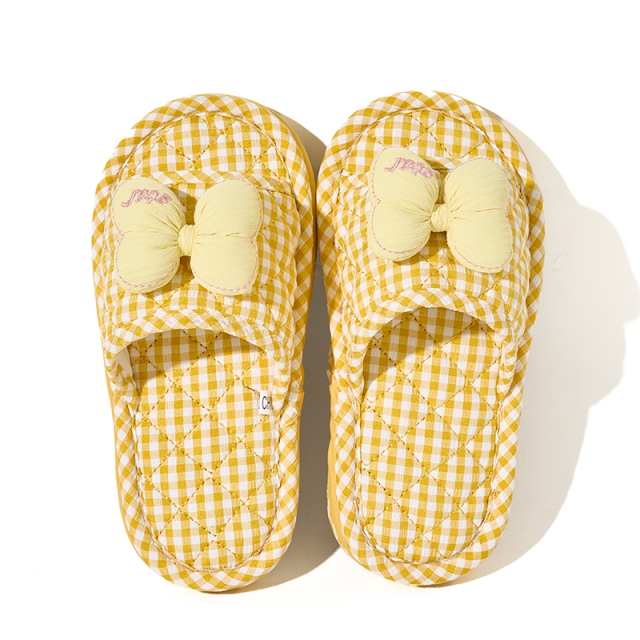 Kids Triple-Layer Thickened Fabric House Slippers Breathable & Silent Soft Sole Machine Washable Korean Style Baby Slippers