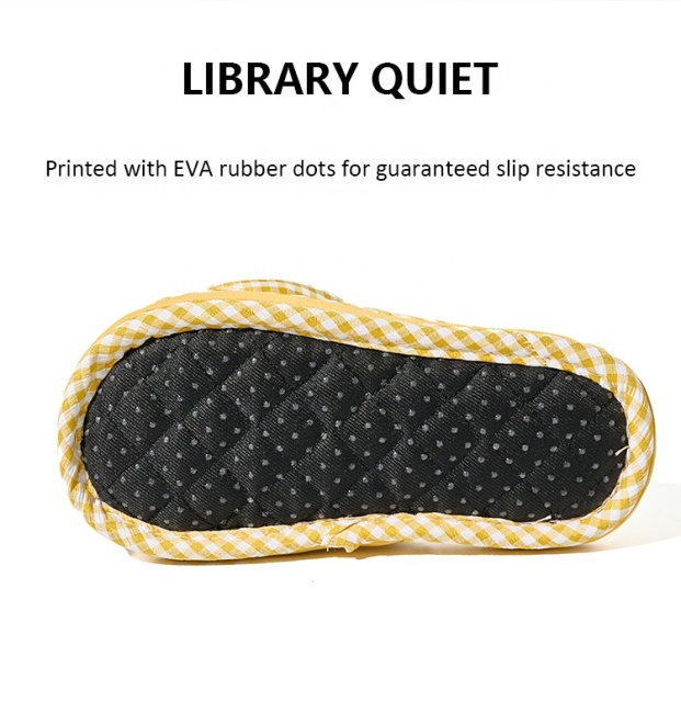 Kids Triple-Layer Thickened Fabric House Slippers Breathable & Silent Soft Sole Machine Washable Korean Style Baby Slippers