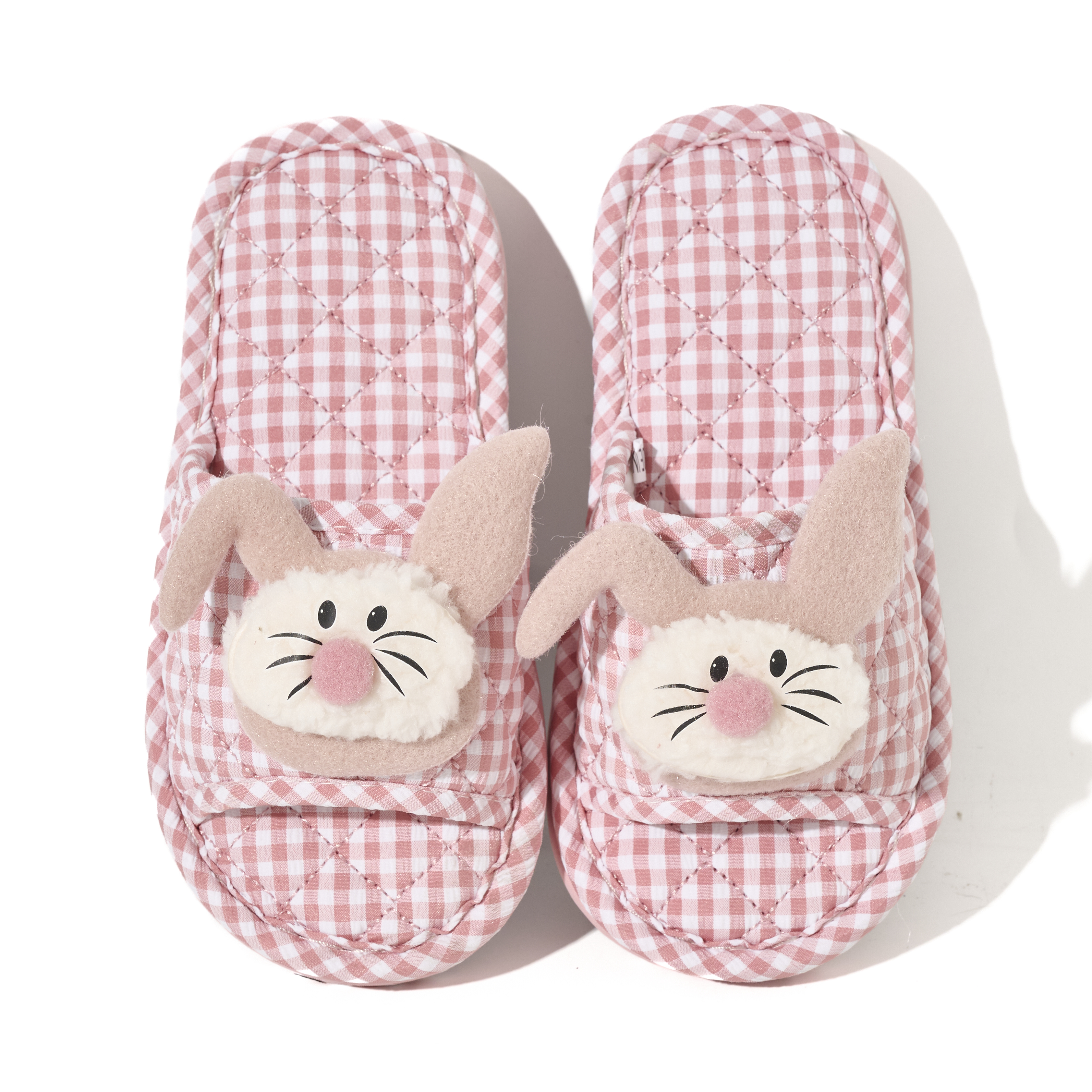 BAIRUILUN Thickened Fabric Kids Cute Animals Slippers Soft Sole Casual Cartoon Style Baby Slippers
