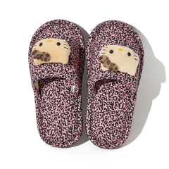 BAIRUILUN Warm Fashion Indoor Kids Slippers Cute Cat Non-Slip Household Slippers Children Home Cotton Slippers