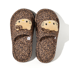 BAIRUILUN Warm Fashion Indoor Kids Slippers Cute Cat Non-Slip Household Slippers Children Home Cotton Slippers