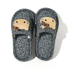 BAIRUILUN Warm Fashion Indoor Kids Slippers Cute Cat Non-Slip Household Slippers Children Home Cotton Slippers
