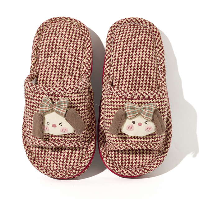 BAIRUILUN Warm Fashion Indoor Kids Slippers Comfortable Cute Cartoon Sweat-Absorbent Soft Slip-Resistant Cotton Slippers