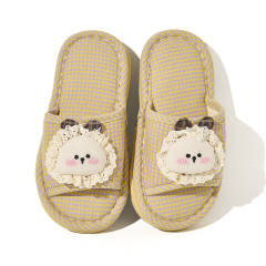 BAIRUILUN Warm Fashion Indoor Kids Slippers Comfortable Cute Cartoon Sweat-Absorbent Soft Slip-Resistant Cotton Slippers