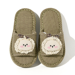 BAIRUILUN Warm Fashion Indoor Kids Slippers Comfortable Cute Cartoon Sweat-Absorbent Soft Slip-Resistant Cotton Slippers