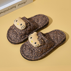 BAIRUILUN Warm Fashion Indoor Kids Slippers Cute Cat Non-Slip Household Slippers Children Home Cotton Slippers