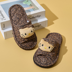 BAIRUILUN Warm Fashion Indoor Kids Slippers Cute Cat Non-Slip Household Slippers Children Home Cotton Slippers