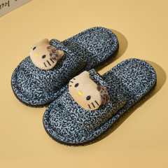 BAIRUILUN Warm Fashion Indoor Kids Slippers Cute Cat Non-Slip Household Slippers Children Home Cotton Slippers