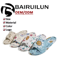 Custom Double-Layer Breathable Soft Flooring Cloth Slippers for Home OEM Comfortable Bedroom Couples Slippers