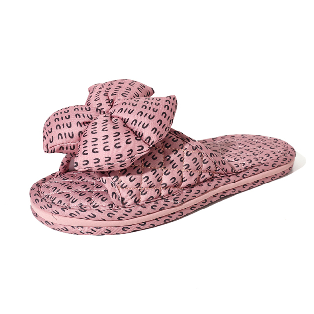 Factory Custom Bedroom Tree-layer Leopard Print Cloth Slippers Anti-slip Comfortable Indoor Women's Soft Casual Slippers