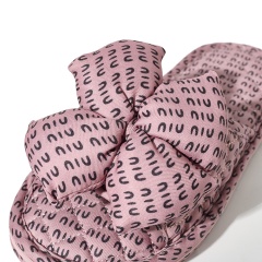 Factory Custom Bedroom Tree-layer Leopard Print Cloth Slippers Anti-slip Comfortable Indoor Women's Soft Casual Slippers