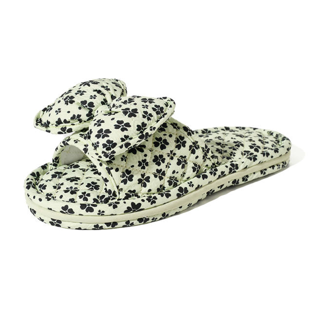 Factory Direct Wholesale Casual Flat slippers for Women Printed Slippers Custom Women Women Design Cotton Slippers