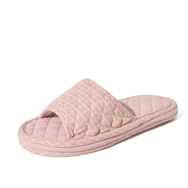 Ultralight Soft Fabric Cloth Sole Wooden Floor Slippers Men and Women Summer Mute Indoor Florals Soft Slippers
