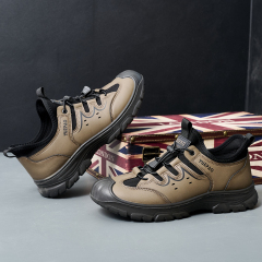 Bairuilun Men's Breathable Hiking Shoes High-Quality Lightweight Slip-Resistant Shoes for Outdoor Walking & Mountaineering