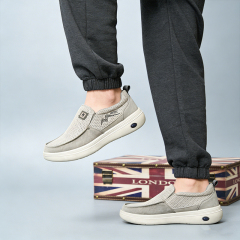 Bairuilun Men's Slip-On Commuting OEM Accepted Casual Shoes Soft Sole Breathable Mesh Lightweight Walking Shoes