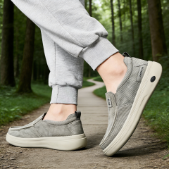 Bairuilun Men's Fashionable Breathable Mesh Cushioning  Slip-On Walking Shoes for Spring Summer Autumn Winter Casual Loafers