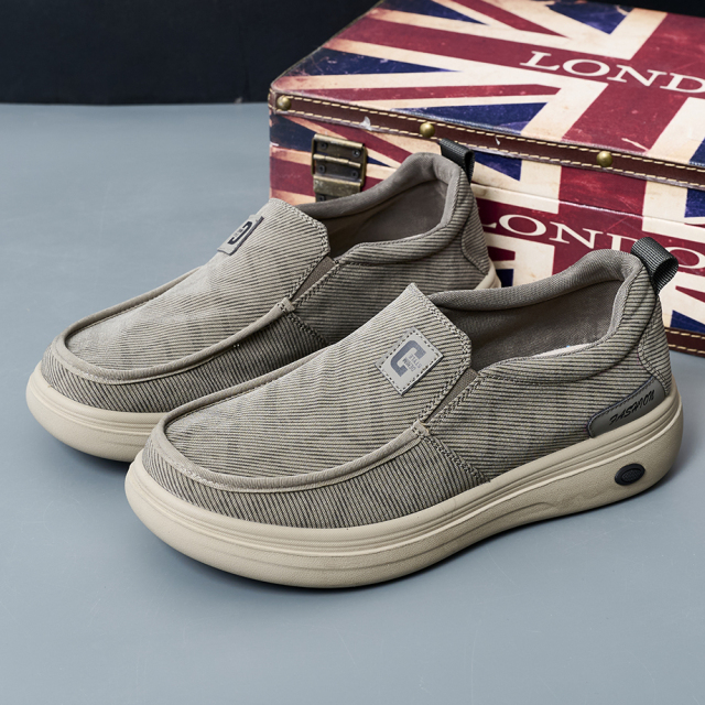 Bairuilun Men's Fashionable Breathable Mesh Cushioning  Slip-On Walking Shoes for Spring Summer Autumn Winter Casual Loafers