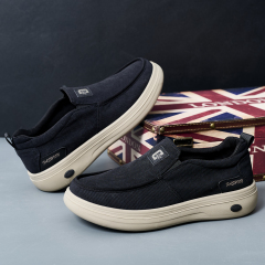 Bairuilun Men's Fashionable Breathable Mesh Cushioning  Slip-On Walking Shoes for Spring Summer Autumn Winter Casual Loafers