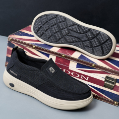 Bairuilun Men's Fashionable Breathable Mesh Cushioning  Slip-On Walking Shoes for Spring Summer Autumn Winter Casual Loafers