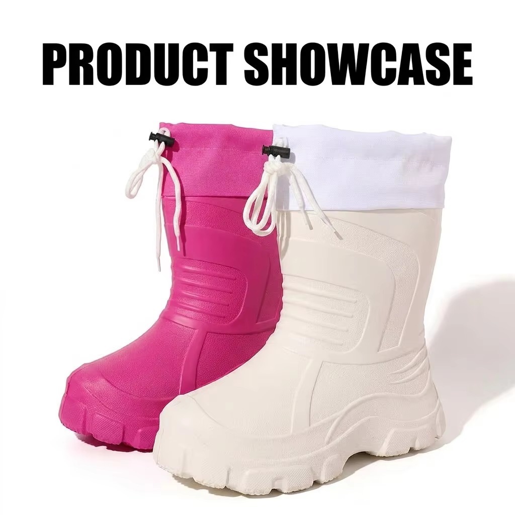Lightweight EVA Shell Snow Boots Women Warm Removable Faux Fur Interior Waterproof Winter Outdoor Rain Booties Bulk Price