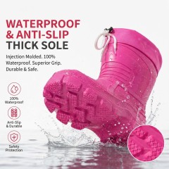 Lightweight EVA Shell Snow Boots Women Warm Removable Faux Fur Interior Waterproof Winter Outdoor Rain Booties Bulk Price
