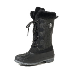 Wholesale Custom Women's High Top Warm Duck Boots Lace-up Waterproof Snow Boots for Ladies Crossover Sizing 26-42
