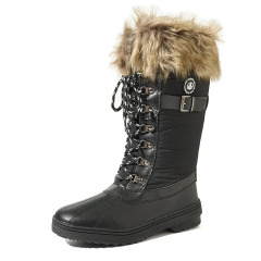 OEM/ODM Fashionable Winter Women Boots with Warm Plush Collar All Weather Waterproof Windproof Women Snow Boots No reviews yet