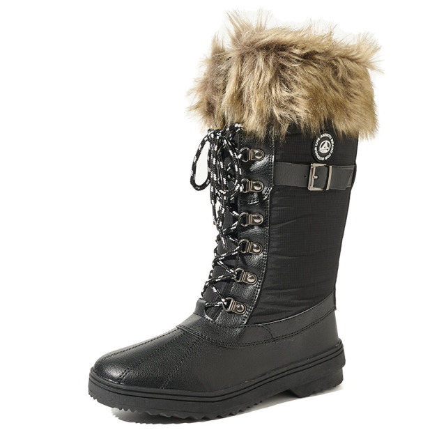OEM/ODM Fashionable Winter Women Boots with Warm Plush Collar All Weather Waterproof Windproof Women Snow Boots No reviews yet