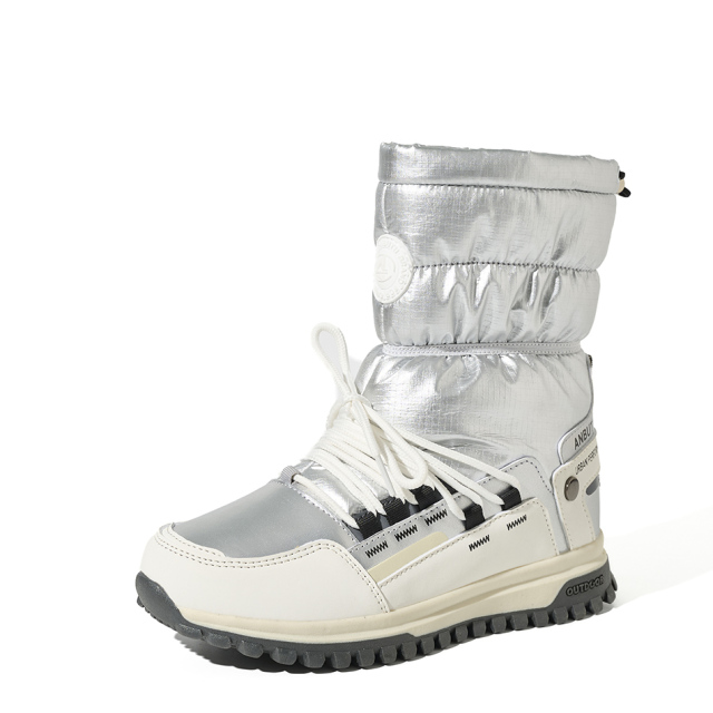 High-quality Waterproof Snow Boots with Nylon Thermal Insulation Anti-Slip TPR Sole OEM/ODM Customizable with Bulk Discount