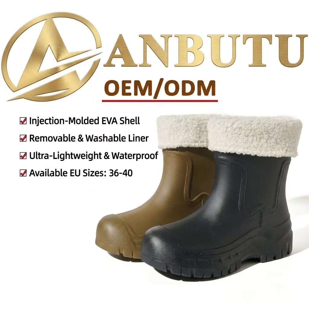 Waterproof EVA Pac Boots Women Removable Plush Washable Lining Warm Winter Outdoor Snow Hiking Shoes Cold Weather Footwear OEM
