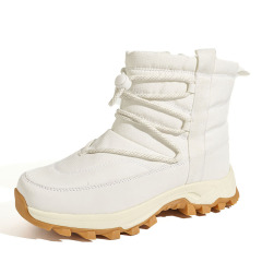 Men Women Winter Snow Boots Waterproof Quilted Puffer Foldable Ice Gripper Anti-slip Faux Fur Lined Winter Boots Wholesale