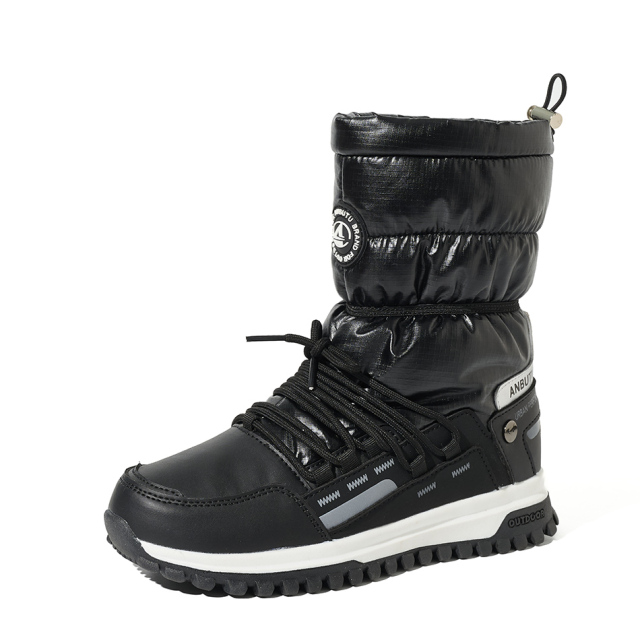 High-quality Waterproof Snow Boots with Nylon Thermal Insulation Anti-Slip TPR Sole OEM/ODM Customizable with Bulk Discount