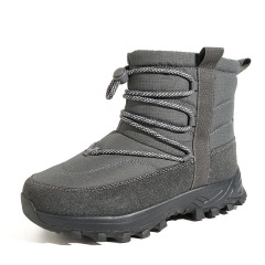 Men Women Winter Snow Boots Waterproof Quilted Puffer Foldable Ice Gripper Anti-slip Faux Fur Lined Winter Boots Wholesale