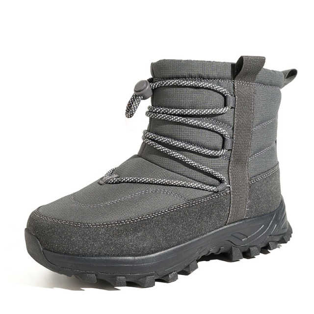 Men Women Winter Snow Boots Waterproof Quilted Puffer Foldable Ice Gripper Anti-slip Faux Fur Lined Winter Boots Wholesale
