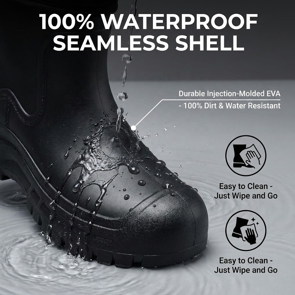 Waterproof EVA Pac Boots Women Removable Plush Washable Lining Warm Winter Outdoor Snow Hiking Shoes Cold Weather Footwear OEM