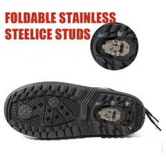 Wholesale Custom Women's Duck Boots Crossover Sizing 31-45 Anti slip Foldable Ice Claw Warm Stitch Quilting Snow Boots
