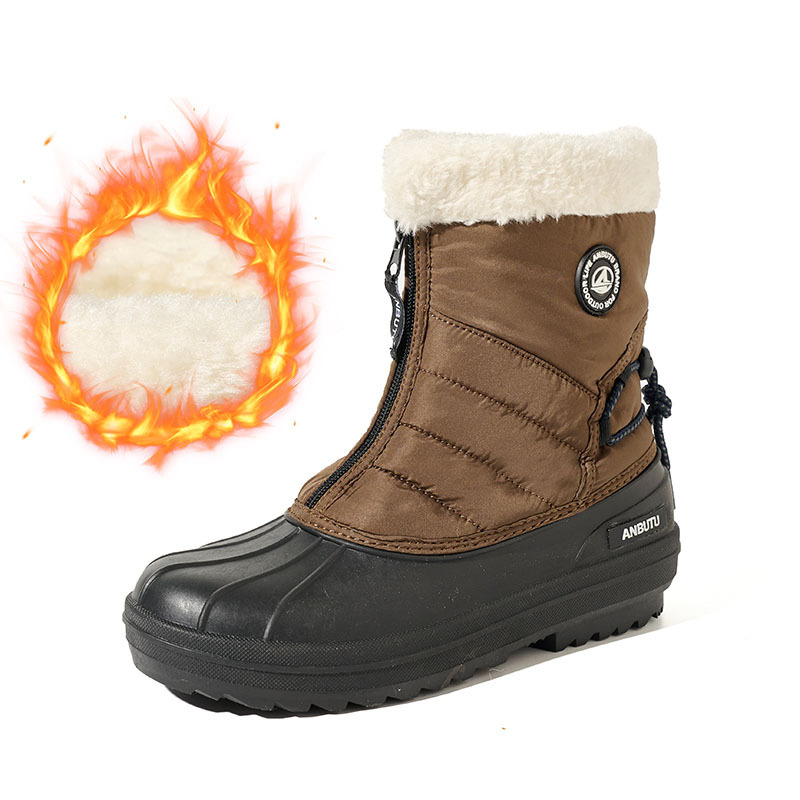 Wholesale Custom Women's Duck Boots Crossover Sizing 31-45 Anti slip Foldable Ice Claw Warm Stitch Quilting Snow Boots