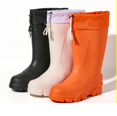 Durable Waterproof EVA Snow Boots Removable Plush Lining Washable Thermal Sock Winter Outdoor Walking Shoes Factory
