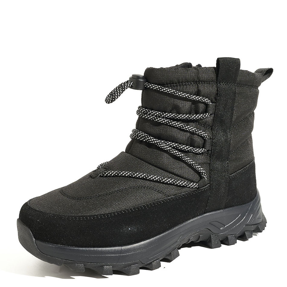 Men Women Winter Snow Boots Waterproof Quilted Puffer Foldable Ice Gripper Anti-slip Faux Fur Lined Winter Boots Wholesale