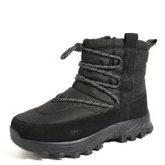 Men Women Winter Snow Boots Waterproof Quilted Puffer Foldable Ice Gripper Anti-slip Faux Fur Lined Winter Boots Wholesale