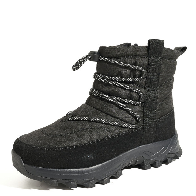 Men Women Winter Snow Boots Waterproof Quilted Puffer Foldable Ice Gripper Anti-slip Faux Fur Lined Winter Boots Wholesale