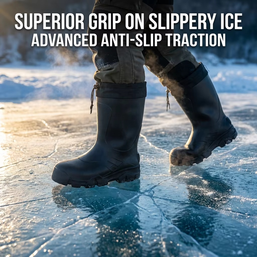 Waterproof EVA Shell Snow Boots -45C Rated Extreme Cold Warmth Removable Wool Lining Outdoor Fishing Hunting Shoes Factory