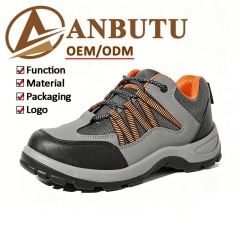 Hot Selling Steel Toe Anti Puncture Microfiber Mesh Spliced Upper Steel Midsole PU Outsole Work Safety Shoes